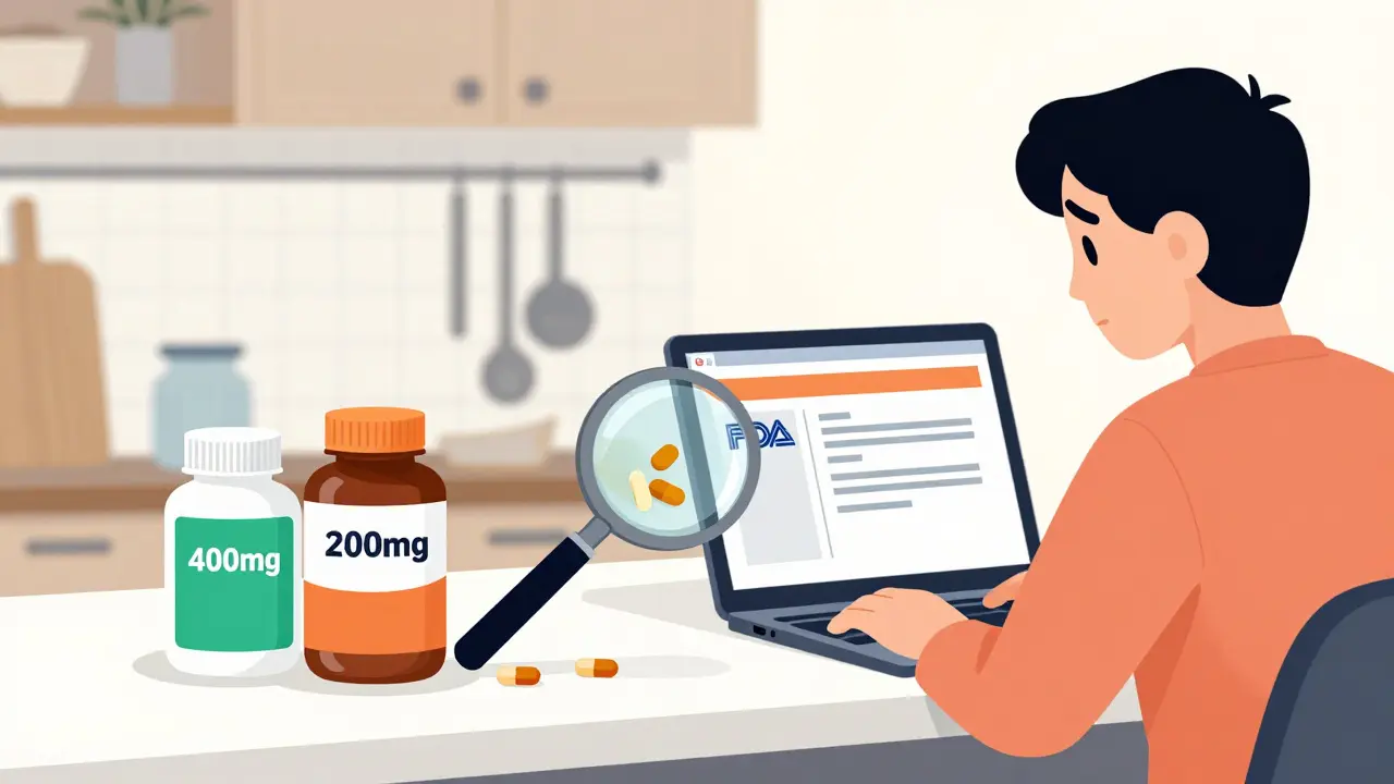 Unlabeled supplement bottles with incorrect labels, shown under a magnifying glass revealing hidden or missing ingredients.