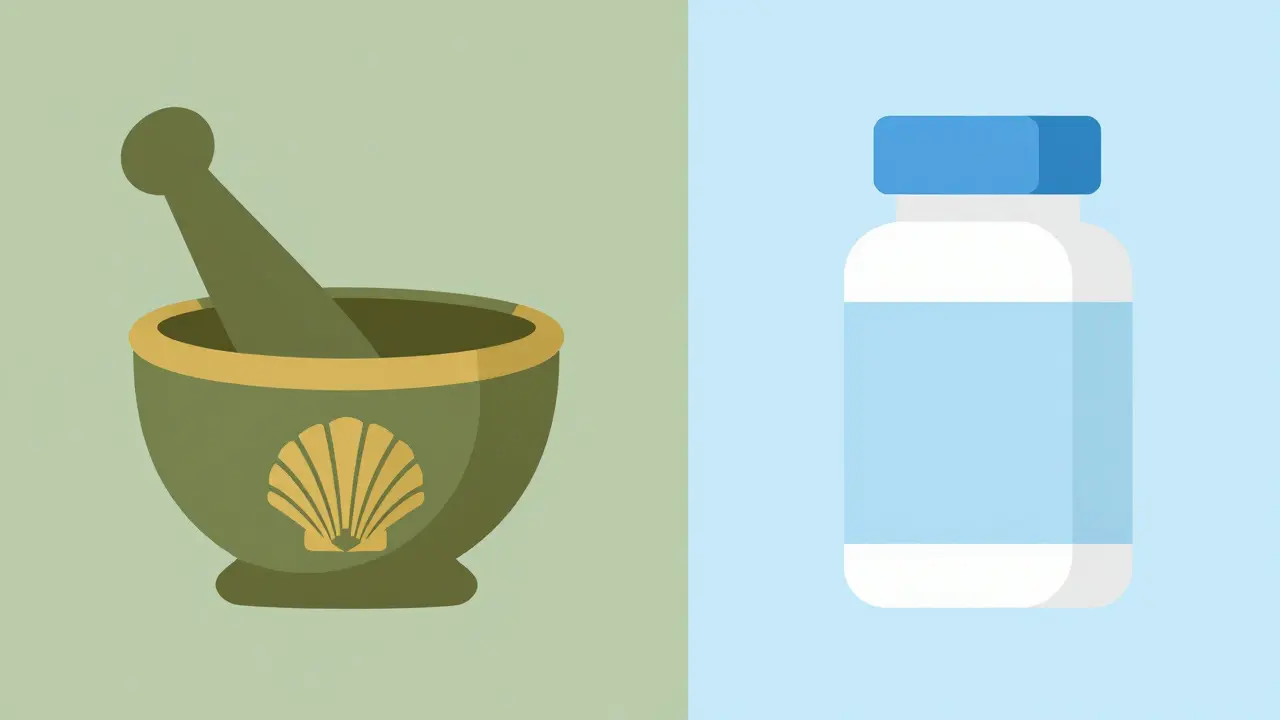 Comparison of traditional Ayurvedic minerals versus modern pharmaceutical medicine