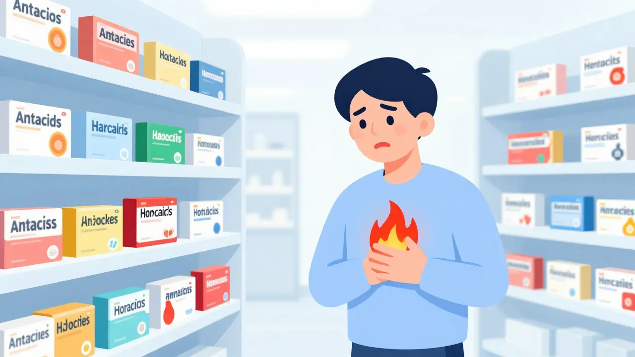 OTC Heartburn Medications Guide: Antacids, H2 Blockers, and PPIs Explained