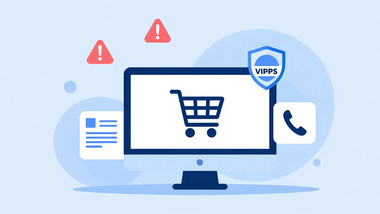 Illustration of safe online pharmacy verification with shields and prescriptions.
