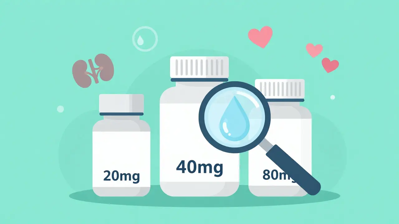 Illustration of three medicine bottles with a magnifying glass highlighting purity and dosage